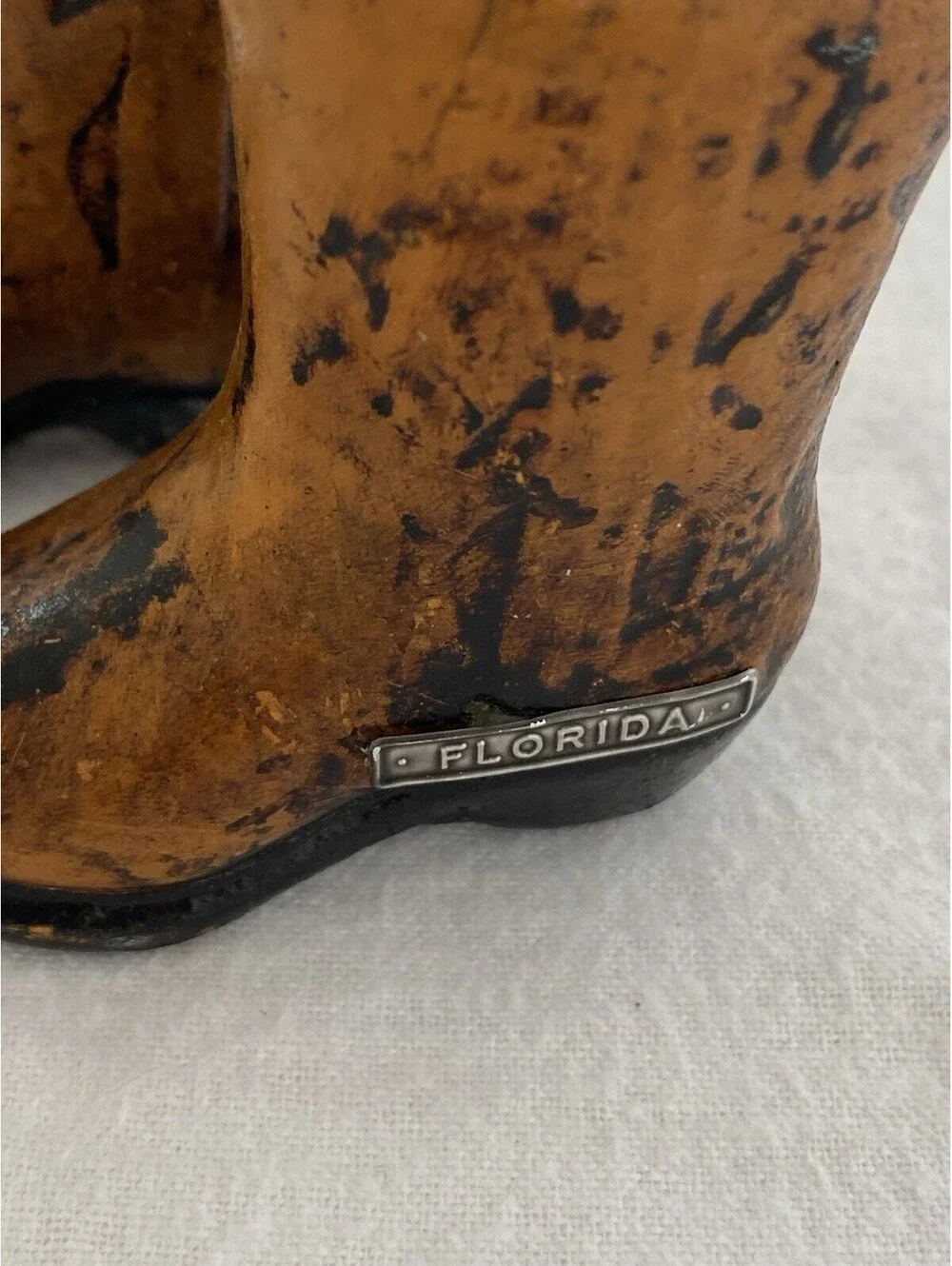 Vintage 1950s Cowboy Boots Salt Pepper Shakers Ceramic “Florida”